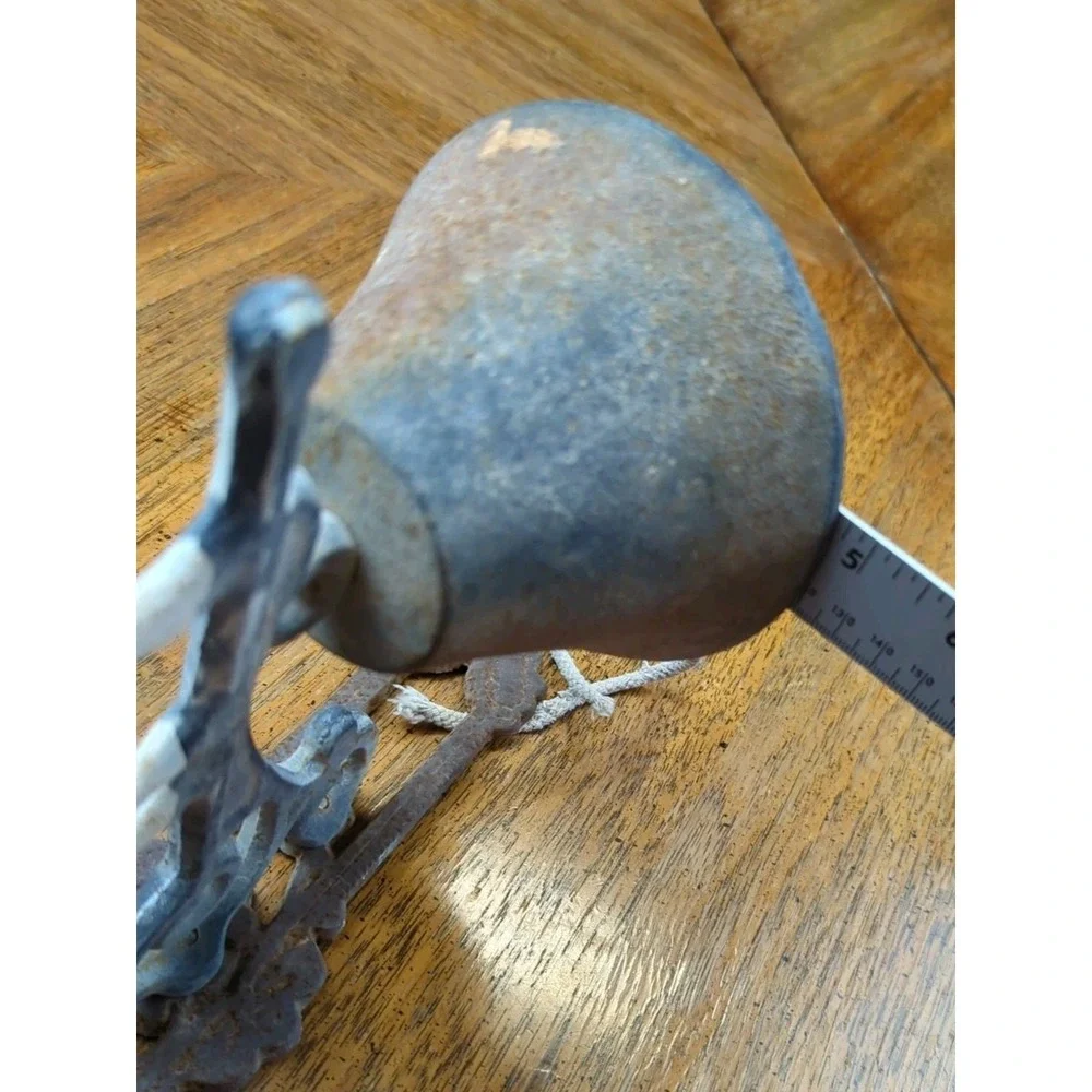 Cast‎ Iron Cow Scrolls Dinner Bell Wall Mounted Farmhouse Ranch Rustic Decor